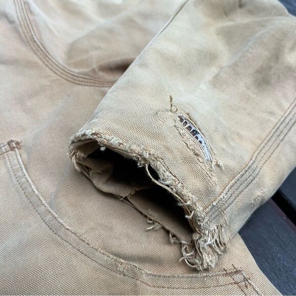 Vintage Distressed Carhartt Waist Cropped Arctic Jacket - Picture 10 of 11